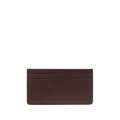 Jil Sander debossed-logo leather cardholder - Brown