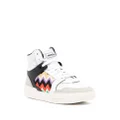 Missoni zigzag panelled high-top sneakers - White