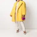 Philipp Plein Iconic long shaggy coat - Yellow
