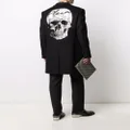 Philipp Plein Crystal Skull single-breasted coat - Black