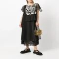Antonio Marras double-layered polka-dot shift dress - Black