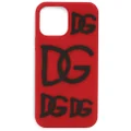 Dolce & Gabbana logo-embossed iPhone 13 Pro Max case - Red