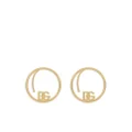 Dolce & Gabbana DG logo hoop earrings - Gold