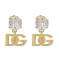 Dolce & Gabbana DG-logo rhinestone-embellished earrings - Gold