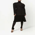 Dolce & Gabbana slit-detail crepe midi skirt - Black