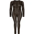 Dolce & Gabbana semi-sheer lace jumpsuit - Black