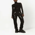 Dolce & Gabbana sheer half-zip mesh top - Black