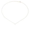 Mizuki 14kt yellow gold Akoya pearl diamond necklace
