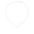 Mizuki 14kt yellow gold Akoya pearl diamond necklace