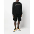 Lanvin embroidered-logo sweatshirt - Black