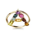 Dolce & Gabbana 18kt yellow gold Rainbow Alphabet A ring