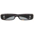 Balenciaga Dynasty rectangle-frame sunglasses - Brown