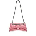Balenciaga Crush quilted shoulder bag - Pink