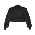 Saint Laurent detachable-hood military jacket - Black