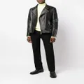 Philipp Plein Rockstud-embellished leather biker jacket - Black