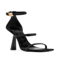 Versace Crystal Safety Pin 95mm sandals - Black