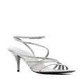 Balenciaga Glow 90mm strass sandals - Grey