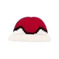 Kenzo intarsia-knit pattern hat - Red