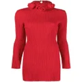 Blumarine roll-neck wool mini dress - Red
