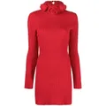 Blumarine roll-neck wool mini dress - Red