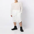 Julius cropped cotton-jersey trousers - White