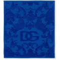 Dolce & Gabbana Barocco logo-jacquard towels (set of 5) - Blue