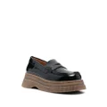 GANNI 55mm penny-slot loafers - Black