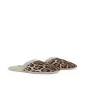 Dolce & Gabbana leopard-print terry slippers - Neutrals