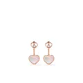 Chopard 18kt rose gold, diamond Happy Hearts earrings - Pink