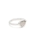 Chopard 18kt white gold My Happy Heart diamond ring - Silver