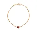Chopard 18kt rose gold My Happy Heart carnelian bracelet - Pink