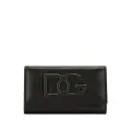 Dolce & Gabbana DG-logo embossed leather wallet - Black