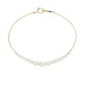 Mizuki 14kt yellow gold Akoya pearl bracelet