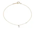 Mizuki 14kt yellow gold Akoya pearl and diamond bracelet