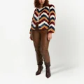 Unreal Fur Frequency zigzag faux-fur jacket - Multicolour