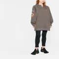 adidas by Stella McCartney slogan-print zip-up hoodie - Grey