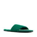 TOM FORD Harrison logo-embroidered velvet slippers - Green