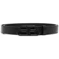 Balenciaga BB logo-buckle belt - Black
