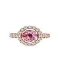 David Morris 18kt rose gold Elizabeth sapphire and diamond ring - Pink