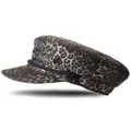 Maison Michel New Abby leopard-print sailor hat - Brown