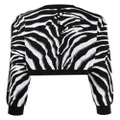 Dolce & Gabbana zebra-print cropped jumper - Black