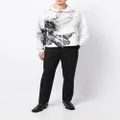 Alexander McQueen floral-print hooded jacket - White