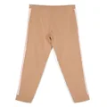 Chloé Kids TEEN side-stripe high-waisted leggings - Brown