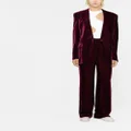 Stella McCartney wide-leg velvet trousers - Purple