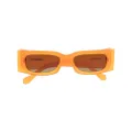 Nanushka rectangle-frame sunglasses - Orange