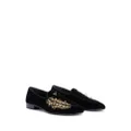 Giuseppe Zanotti Alvaro studded velvet loafers - Black