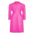 Valentino Garavani bow-detail double-wool coat - Pink