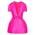 Valentino Garavani Crepe Couture bow-detail short dress - Pink