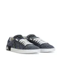 Dolce & Gabbana Portofino logo-tag leather sneakers - Blue