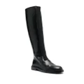 Jil Sander knee-high leather boots - Black